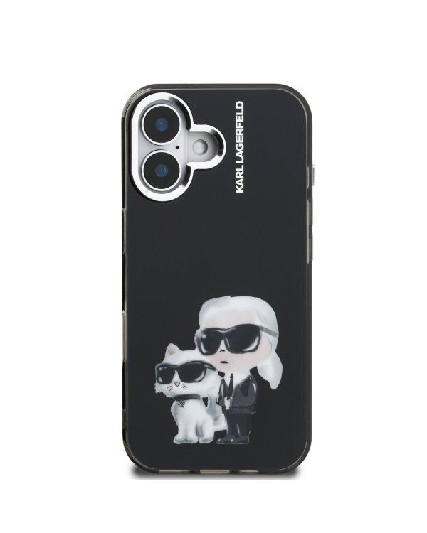 Karl Lagerfeld IML Aquarelle Karl and Choupette Case Чехол для Apple iPhone 16