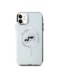 Karl Lagerfeld IML K&CH Heads Metal Frame MagSafe Case Защитный чехол для iPhone 11 / прозрачный