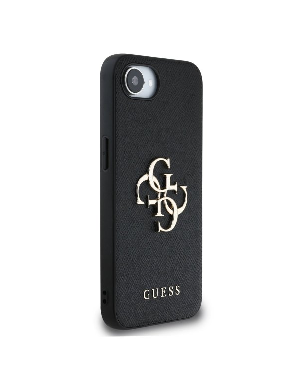 Guess PU Grained 4G Metal Logo Case Чехол для Apple iPhone 16e