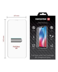 Swissten Ultra Durable 3D Full Face Tempered Glass Защитное стекло Apple iPhone XR Белое