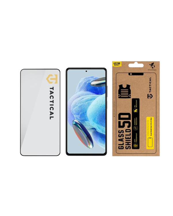 Tactical Glass Shield 5D Защитное стекло для Xiaomi Redmi Note 12 Pro 5G / чёрный