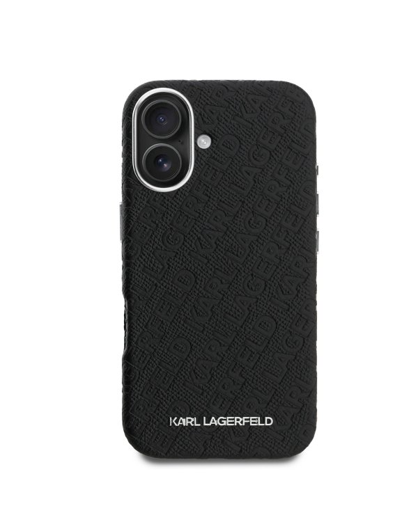 Karl Lagerfeld Grained PU Repeated Logo MagSafe Case Чехол для Apple iPhone 16