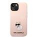 Karl Lagerfeld Liquid Silicone Choupette NFT Защитный чехол для iPhone 14 Plus / розовый