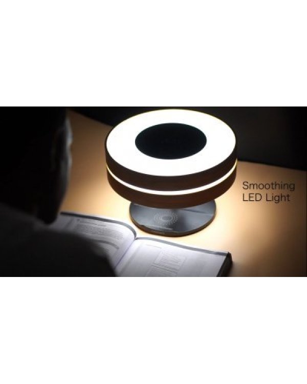 Promate Mirth 3in1 / лампа-ночник / Bluetooth колонка 10W / Qi беспроводная зарядка / LED часы