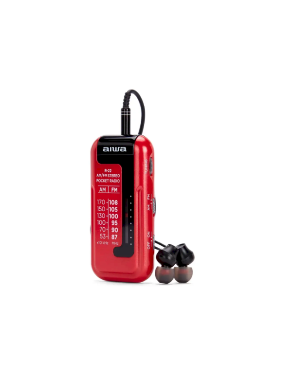 Aiwa R-22RD Портативное радио AM/FM / Красное