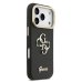 Guess PU Grained 4G Logo Stand Camera Frame Case Защитный чехол для iPhone 17 Pro / чёрный