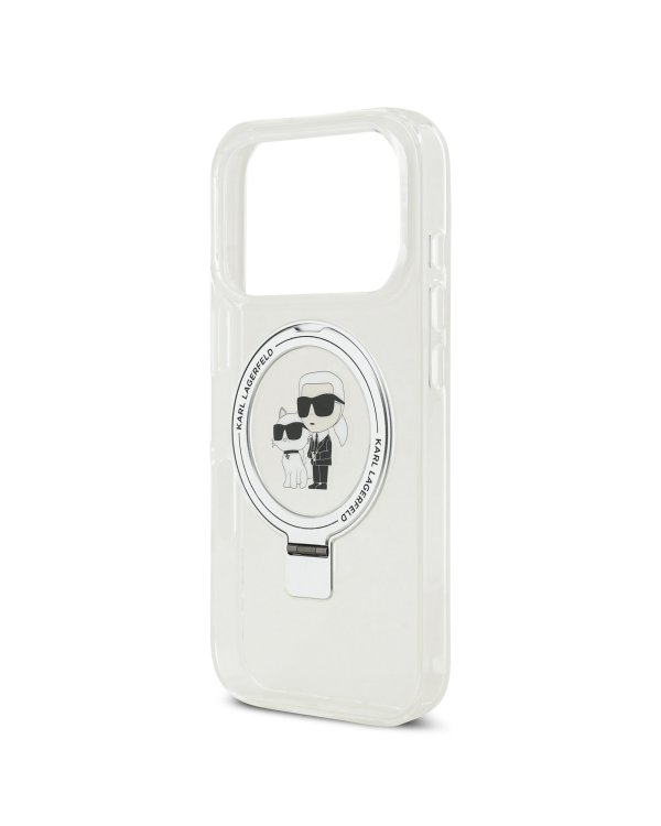 Karl Lagerfeld Ringstand Karl and Choupette MagSafe Case Чехол для Apple iPhone 17 Pro