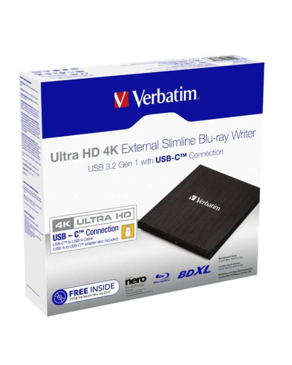 Verbatim 43888 Blu-ray Ultra Оптический дисковод HD / 4K