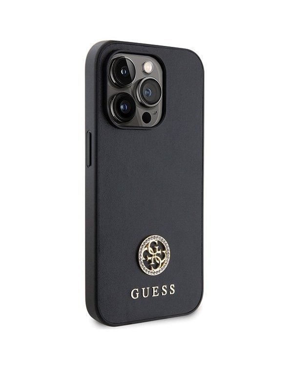Guess Strass Metal Logo Back Case Защитный Чехол для Apple iPhone 15 Pro