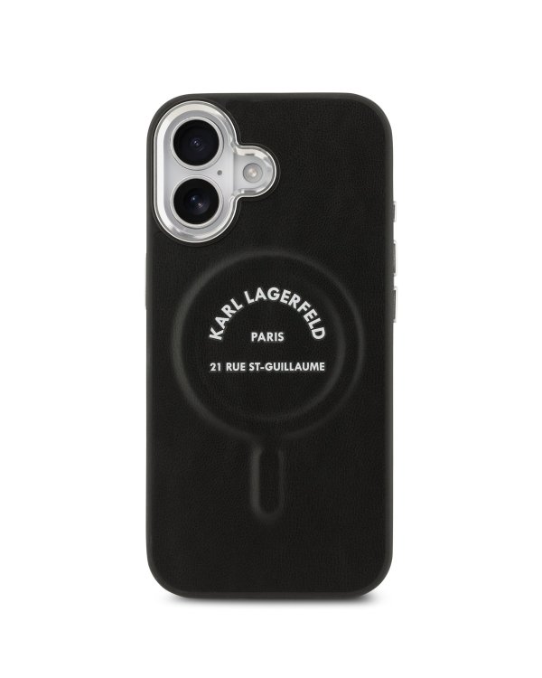 Karl Lagerfeld PU RSG Logo MagSafe Case Защитный чехол для iPhone 17 / чёрный