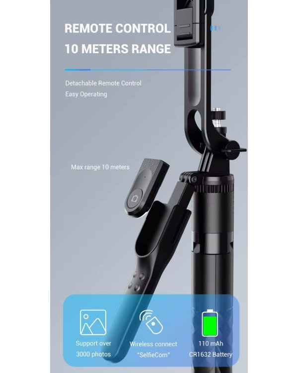 Дополнительное изображение книги «RoGer K28-1 Long Tripods - штатив для телефона с Bluetooth 175см»