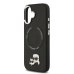 Karl Lagerfeld PU Karl and Choupette Heads Pins MagSafe Case Защитный чехол для iPhone 17 / чёрный