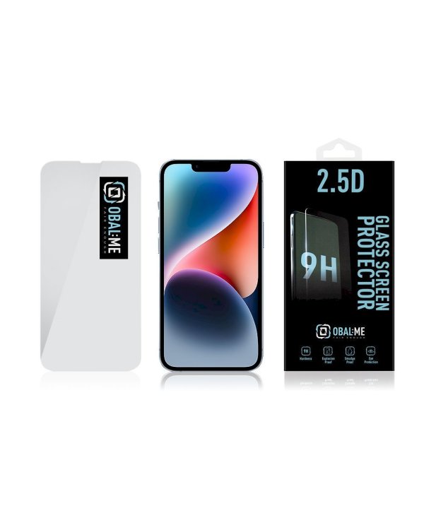 OBAL:ME 2.5D Glass Screen Protector Защитное стекло для Apple iPhone 13/13 Pro/14/16e / прозрачный
