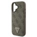 Guess Leather 4G Triangle Strass Защитный Чехол для Apple iPhone 16