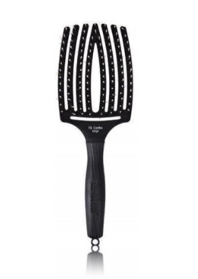 Обложка книги «Olivia Garden Fingerbrush Combo Расческа для волос Large Black»