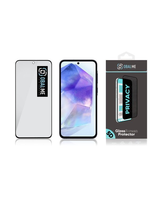 Дополнительное изображение книги «OBAL:ME Privacy 5D Glass Screen Protector Защитное стекло для Samsung Galaxy A55 5G / чёрный»