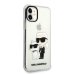 Karl Lagerfeld IML Glitter Karl and Choupette NFT Case Защитный чехол для iPhone 11 / прозрачный