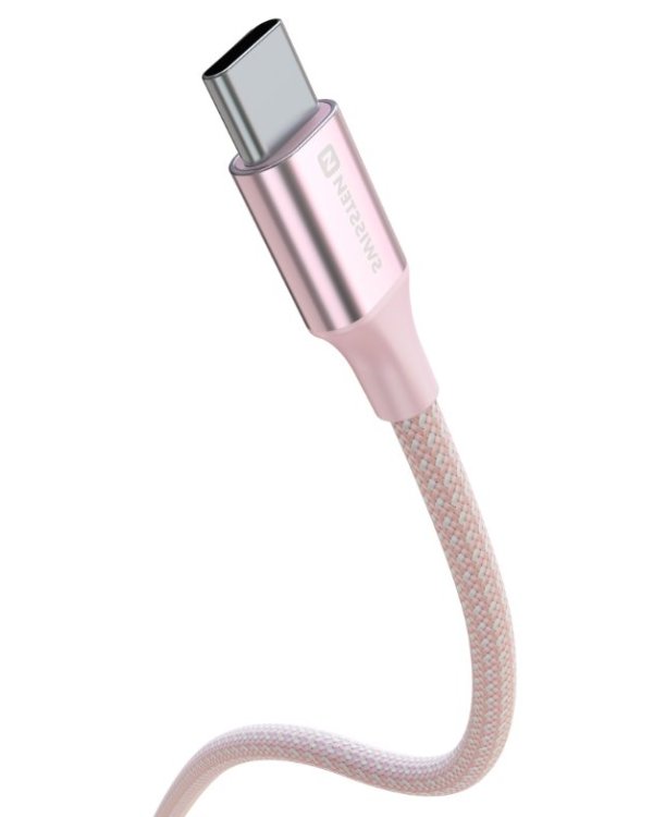 Swissten Textile II USB-C - USB-C Kабель для передачи данных и зарядки 1.5m
