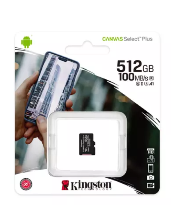 Kingston Canvas Select Plus Micro SDXC Карта Памяти 512GB