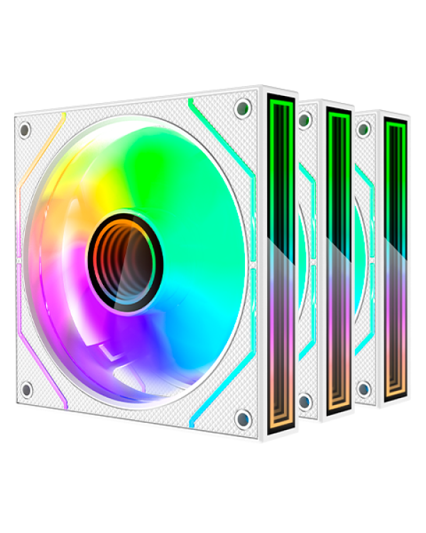 Mars Gaming MF3DPROKITW ARGB 120mm Комплект кулеров для компьютера с дистанционным управлением