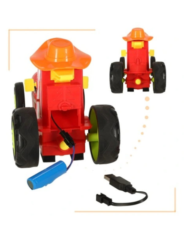 RoGer RC Прыгающий игрушечный трактор с Дистанционным Управлением