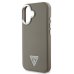 Guess PU Grained Triangle Logo MagSafe Case Защитный чехол для iPhone 16 / коричневый