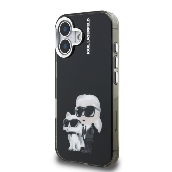 Karl Lagerfeld IML Aquarelle Karl and Choupette Case Чехол для Apple iPhone 16
