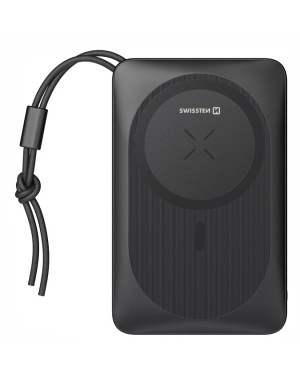 Swissten Magnetic Wireless Power Bank Переносная зарядная батарея USB / USB-C / Lightning / PD 20W / 10000 mAh