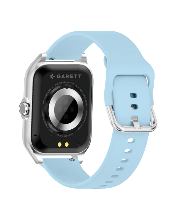 Garett Smartwatch GRC Activity 2 Silver matt / AMOLED / 100 sports modes / SOS function / Bluetooth Умные часы