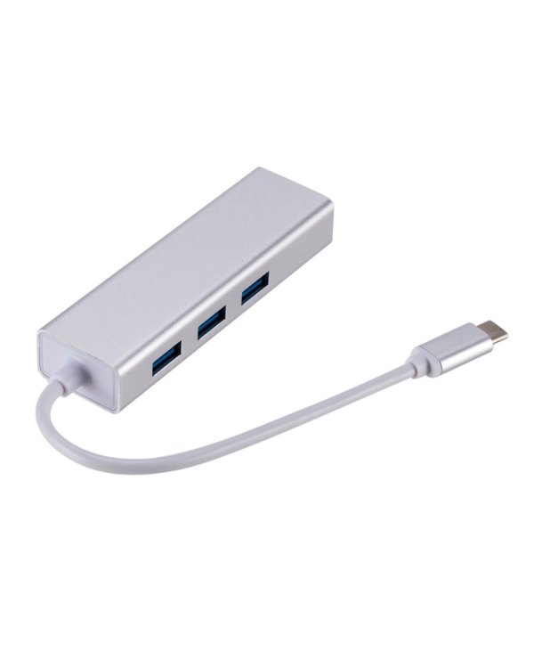 RoGer AD15642 USB-C Хаб - Разделитель 3 x USB 3.0 / RJ45