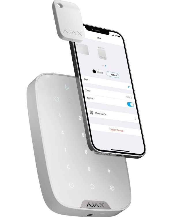 Ajax Tag Бесконтактный Брелок Белый