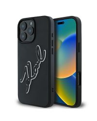 Karl Lagerfeld 3D Rubber Bicolor Signature Защитный Чехол для Apple iPhone 16 Pro