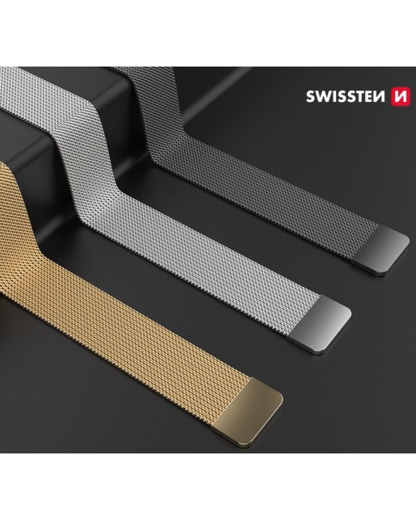 Swissten Металлический ремешок для Apple Watch 1/2/3/4/5/6 / SE / 38 мм / 40 мм