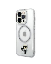 Karl Lagerfeld IML Karl and Choupette MagSafe Case Защитный чехол для iPhone 15 Pro / прозрачный