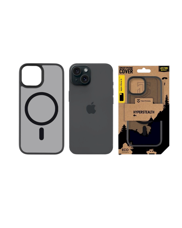 Дополнительное изображение книги «Tactical MagForce Hyperstealth Cover Защитный чехол для iPhone 15 / асфальт»