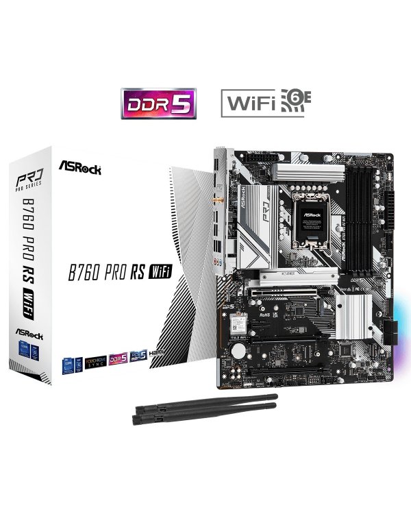 ASRock B760 PRO RS WIFI Материнская плата ATX / Intel LGA1700
