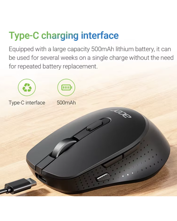 Acer M155 Беспроводная оптическая мышь 1600DPI / USB-C / Bluetooth