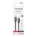 Swissten Textile Универсальный Quick Charge 3.1 USB-C / USB-C Кабель данных и зарядки 0.2m black