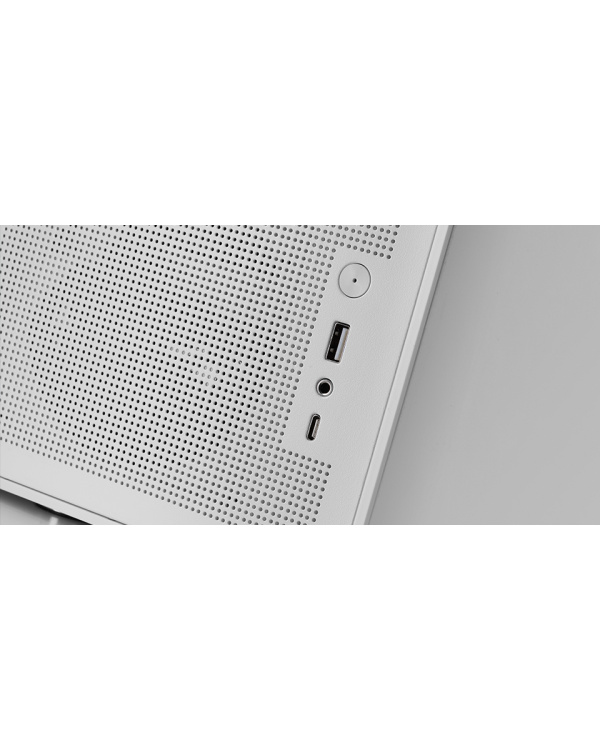 Mars Gaming MCXPSW mATX Ultra-Compact Gaming PC Case with MESH & Glass Panel