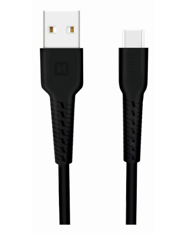 Swissten Basic Универсальный Quick Charge USB-C USB Кабель данных 1m