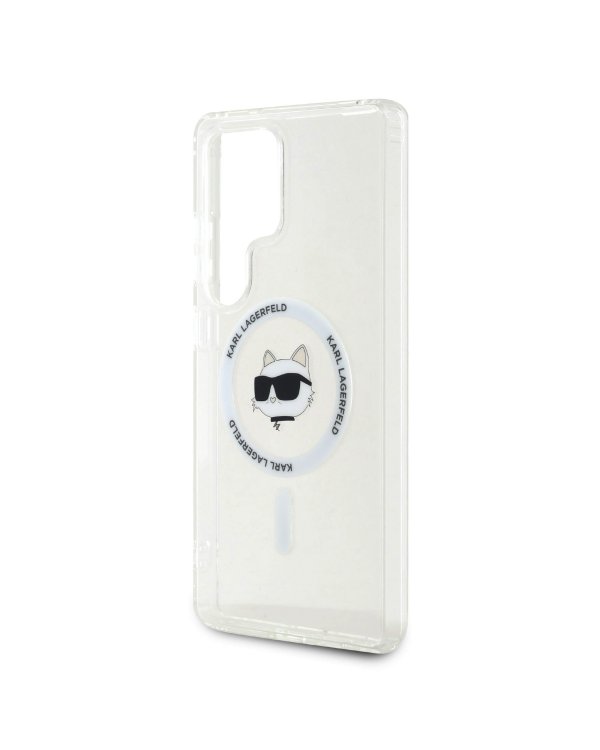 Karl Lagerfeld IML Choupette Head MagSafe Case Защитный чехол для Samsung Galaxy S25 Ultra / прозрачный