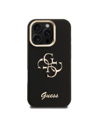 Guess PU Grained 4G Logo Stand Camera Frame Case Чехол для Apple iPhone 16 Pro Max