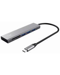 Trust Halyx Fast USB-C Hub & Card Reader Док-станция