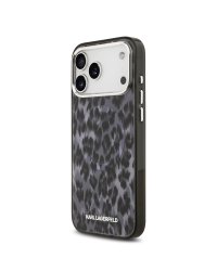 Karl Lagerfeld IML Leopard MagSafe Case Защитный чехол для iPhone 17 Pro Max / серый