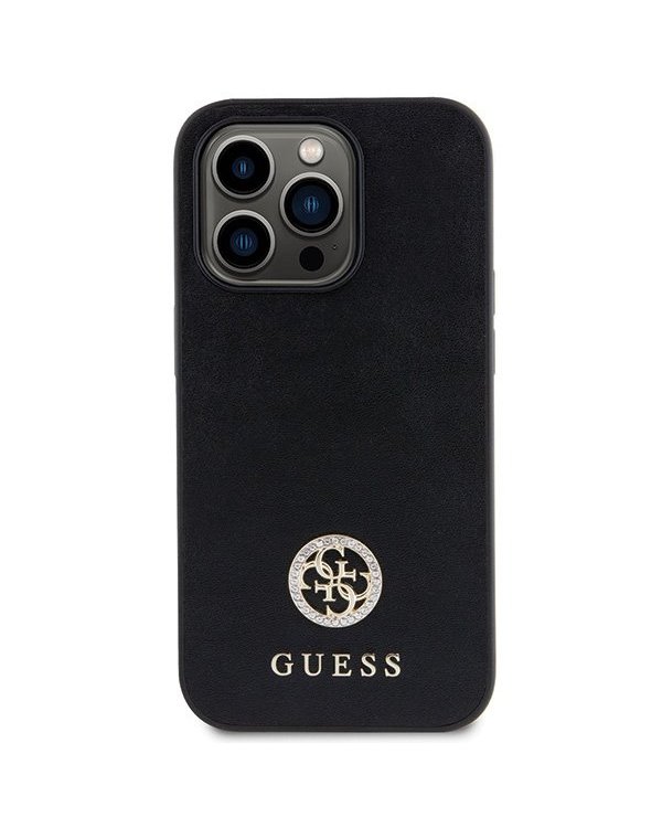 Guess Strass Metal Logo Back Case Защитный Чехол для Apple iPhone 15 Pro
