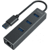Savio AK-58 USB Hubs 3-port USB-A / 3.1 Gen / RJ-45 Gigabit Ethernet