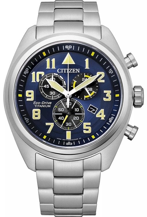 Citizen AT2480‑81L Eco‑Drive Super Titanium Chronograph Мужские Часы