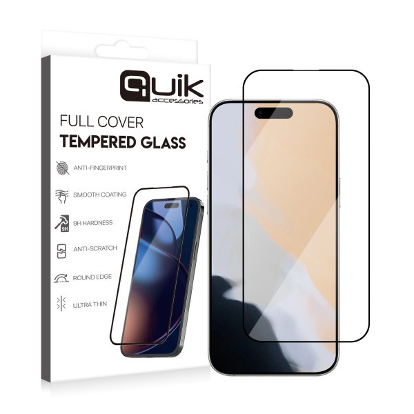 Quik Accessories Full Cover Tempered Glass Защитное Стекло для Apple iPhone 17 Air