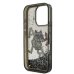 Karl Lagerfeld Liquid Glitter Scattered Choupette Case Чехол для AppleiPhone 16 Pro Max