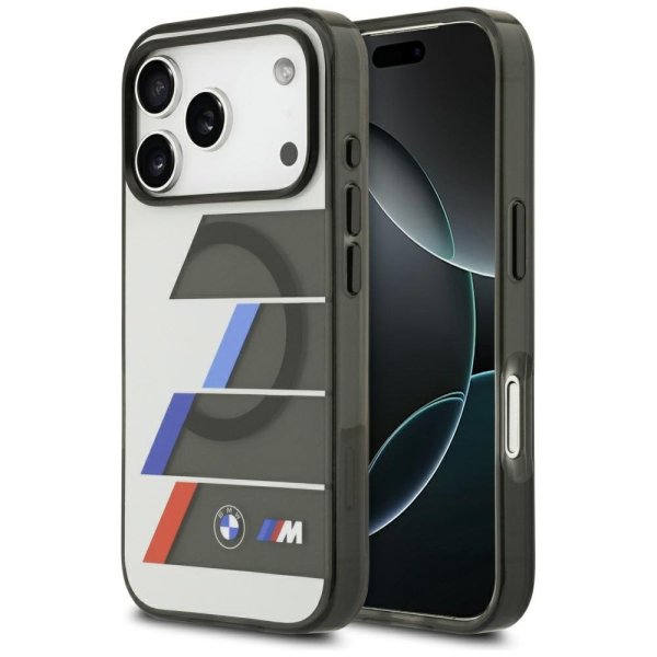 BMW M IML Metal Buttons Tricolor Lines MagSafe Case Защитный Чехол для Apple iPhone 17 Pro Max